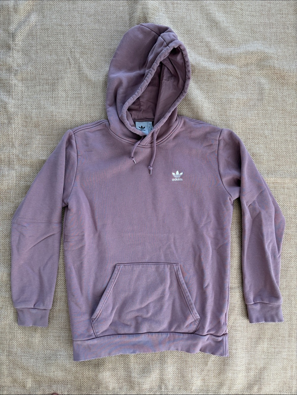 Adidas Dusty Lavender/pink Trefoil Hoodie size M